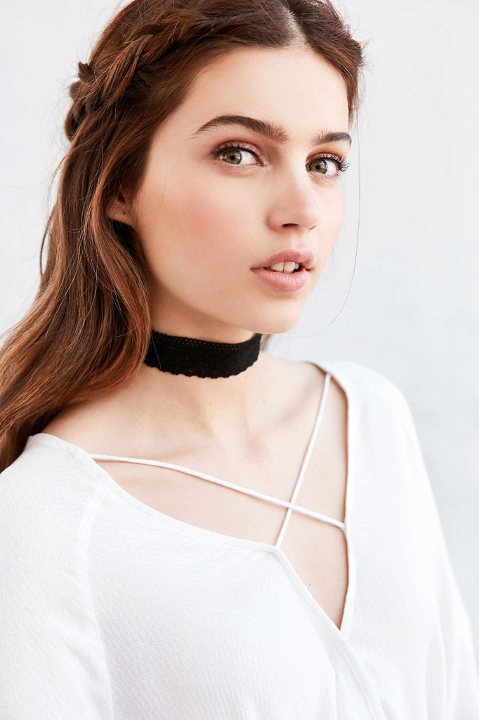 Wide Fabric Choker Necklace